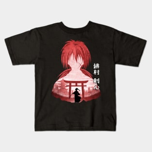 Minimalist Silhouette Kenshin Kids T-Shirt